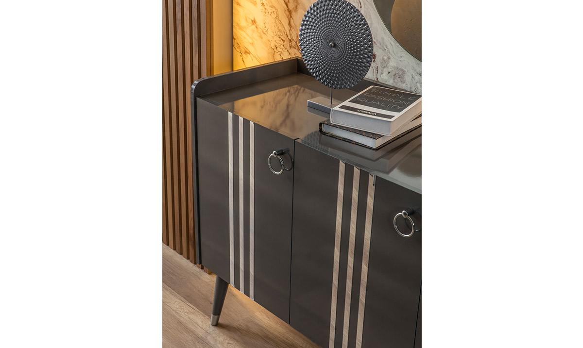 Lotus Antrasit Yemek Odası Takımı Yemek Odası