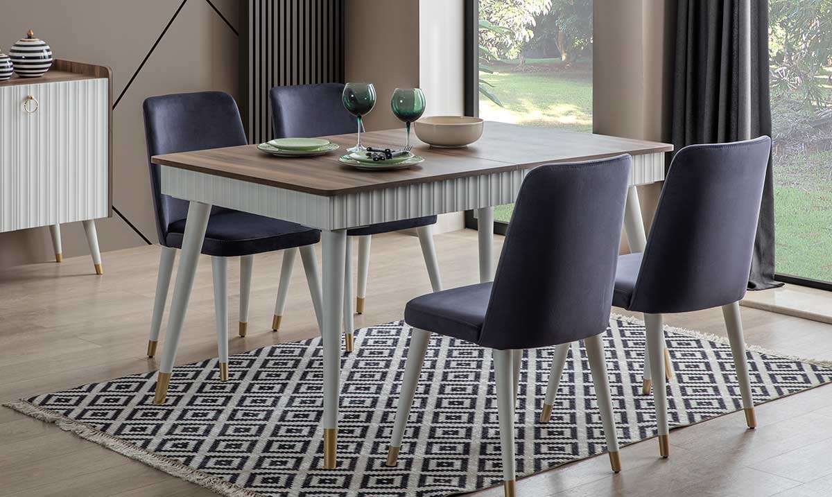 Almanya Ceviz Aytaşı Yemek Odası Takımı Yemek Odası