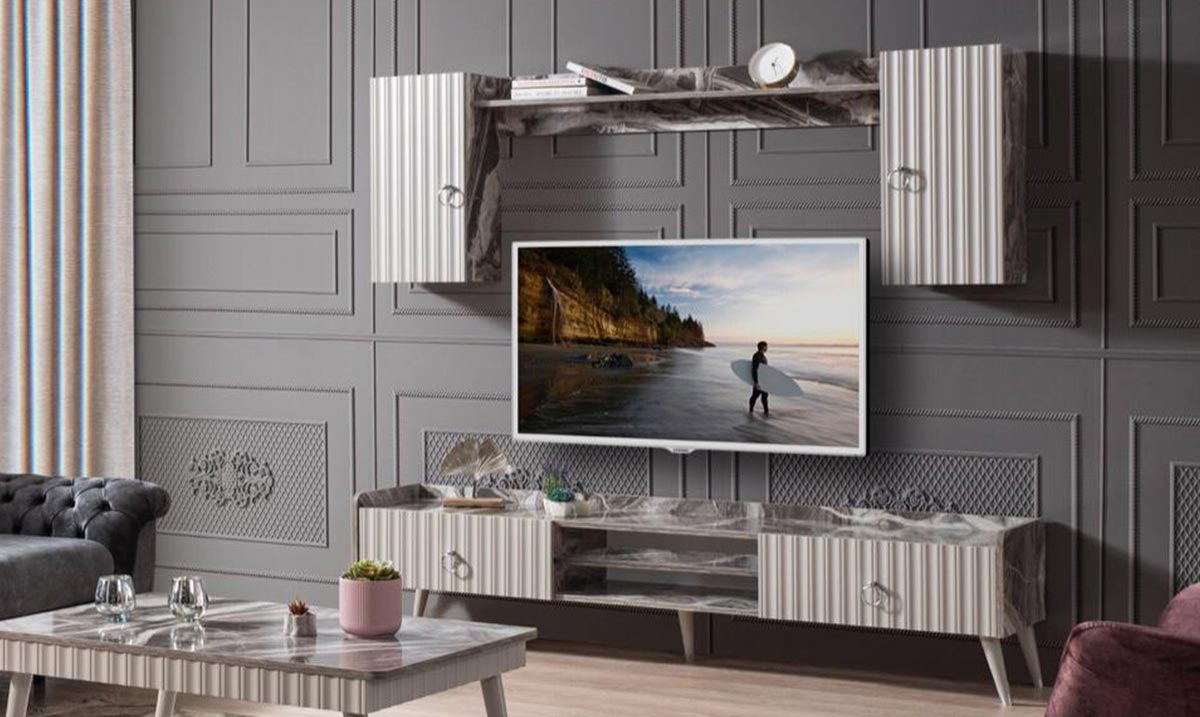 Almanya Gri Tv Ünitesi TV Ünitesi