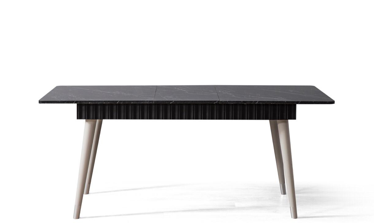 Almanya Siyah Gri Yemek Odası Takımı Yemek Odası