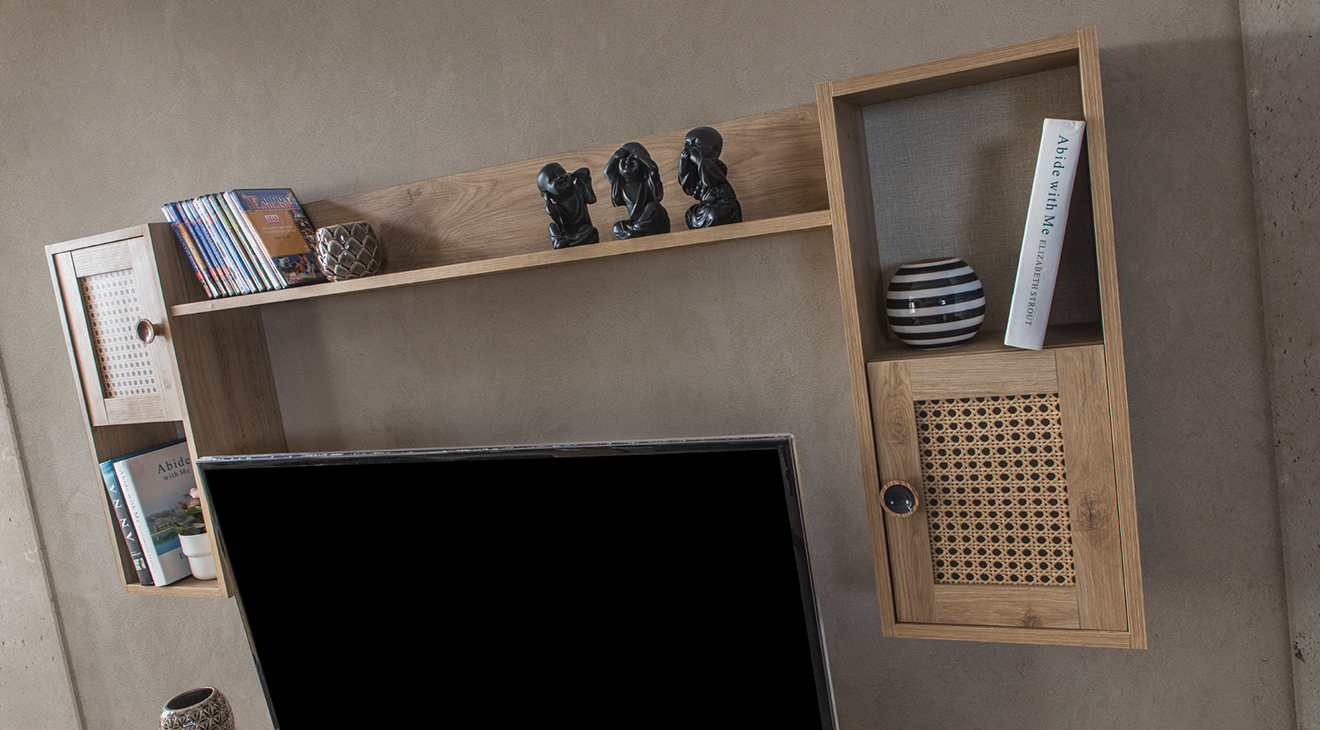 Hazeran Ahşap Ayaklı Tv Ünitesi TV Ünitesi