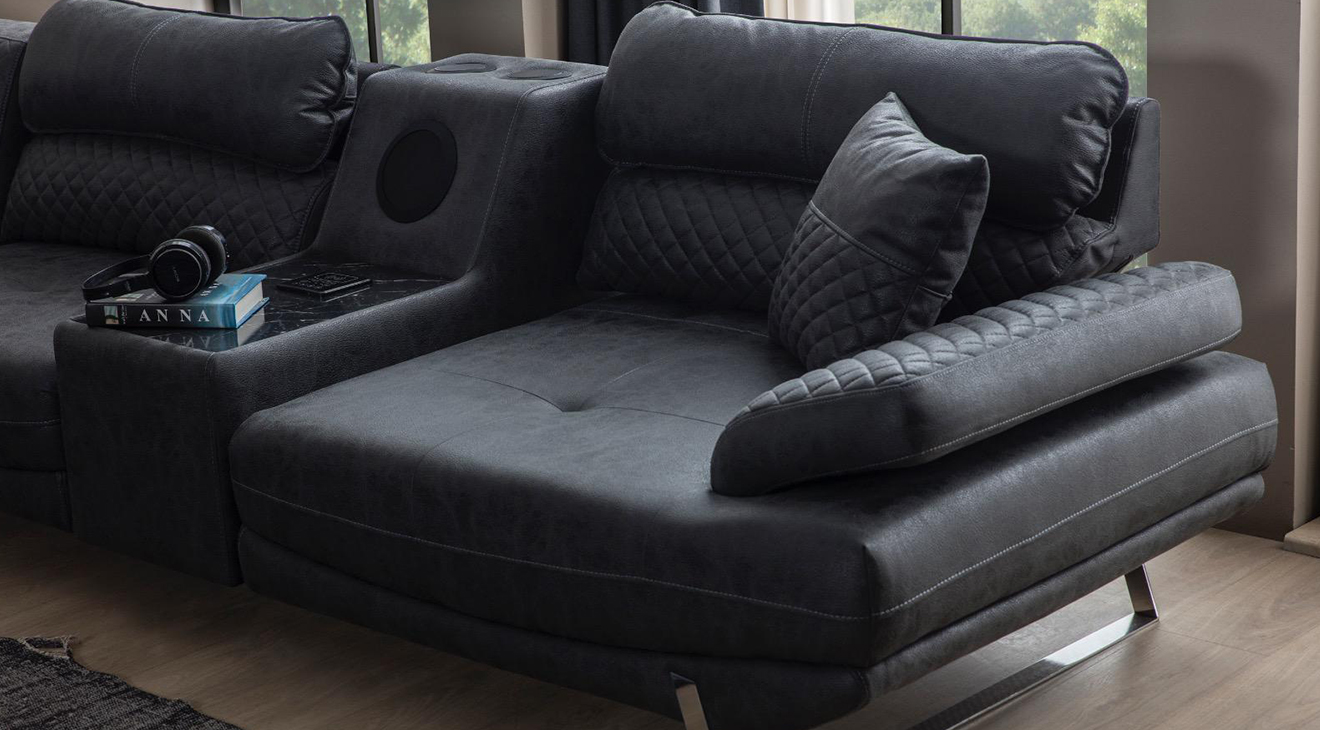 Vera Yataklı Metal Ayaklı Köşe Koltuk Takımı Yataklı KöşeTakımları