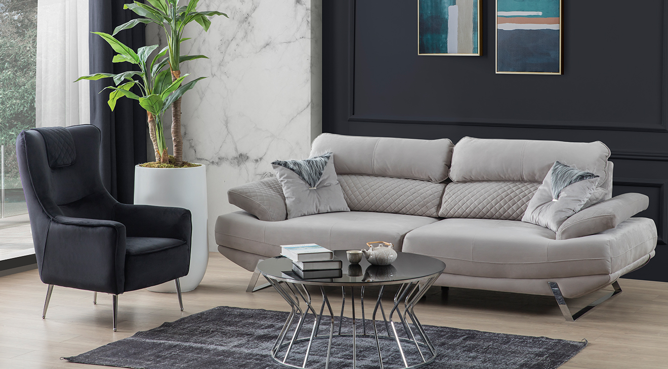 Vera Yataklı Metal Ayaklı Koltuk Takımı Yataklı Koltuk Takımları