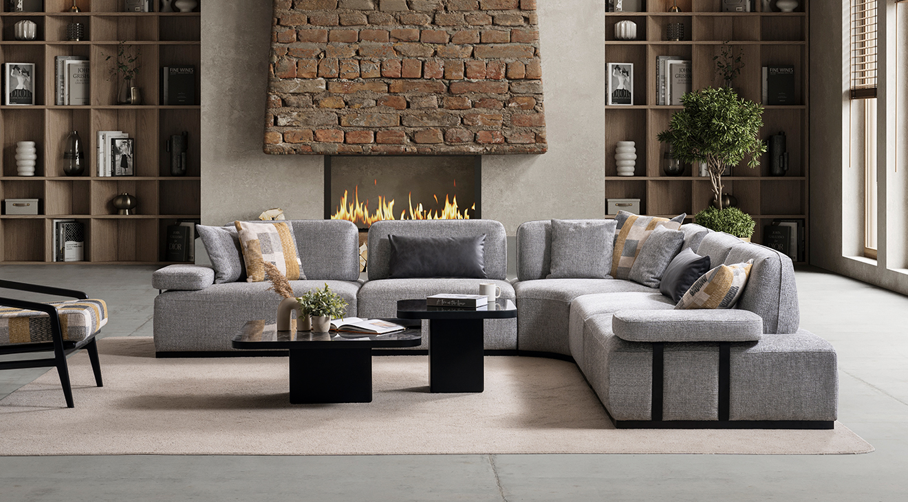 Emilio Yataklı Modern Köşe Koltuk Takımı Yataklı KöşeTakımları