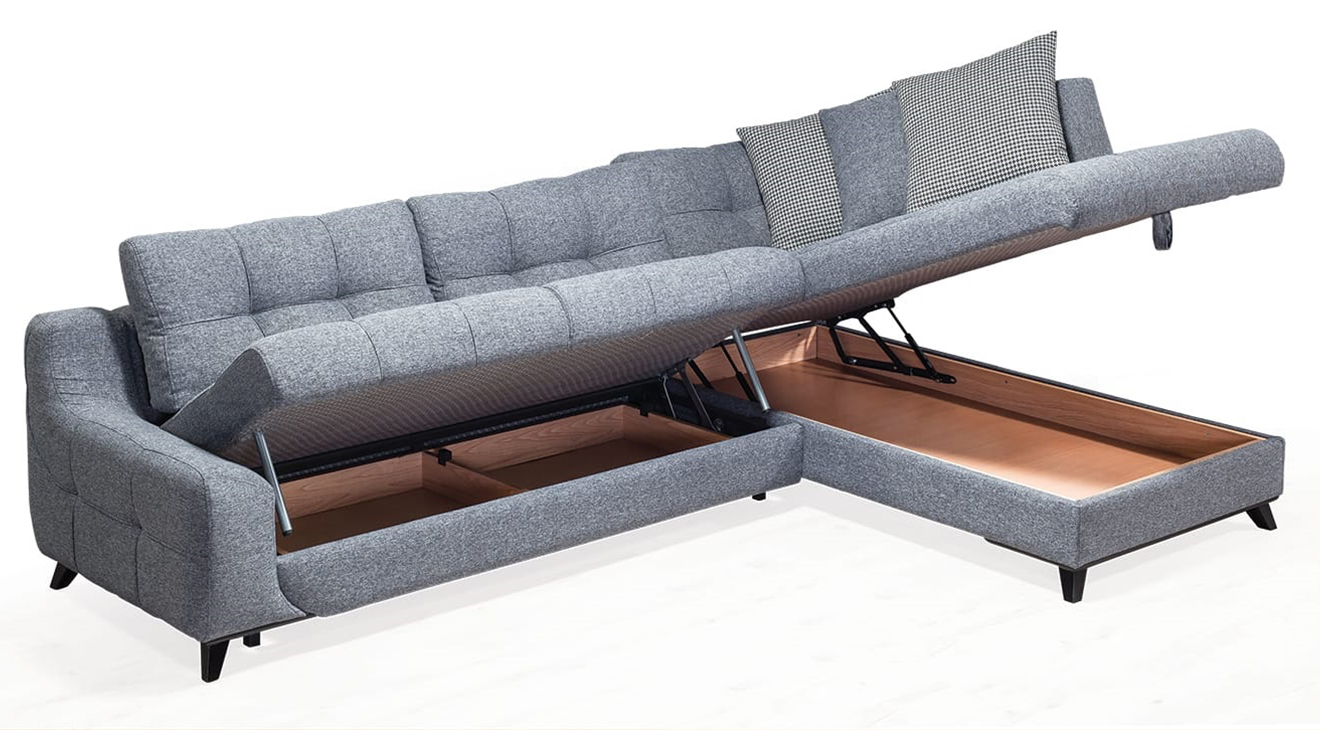 Damla Yataklı Sandıklı Köşe Koltuk Takımı Yataklı ve Sandıklı Koltuk Takımları