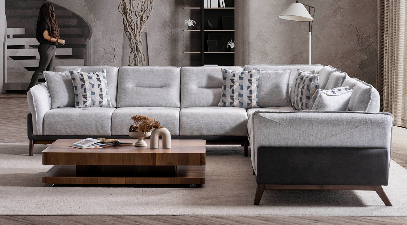 Fox Yataklı Modern Köşe Koltuk Takımı Yataklı KöşeTakımları