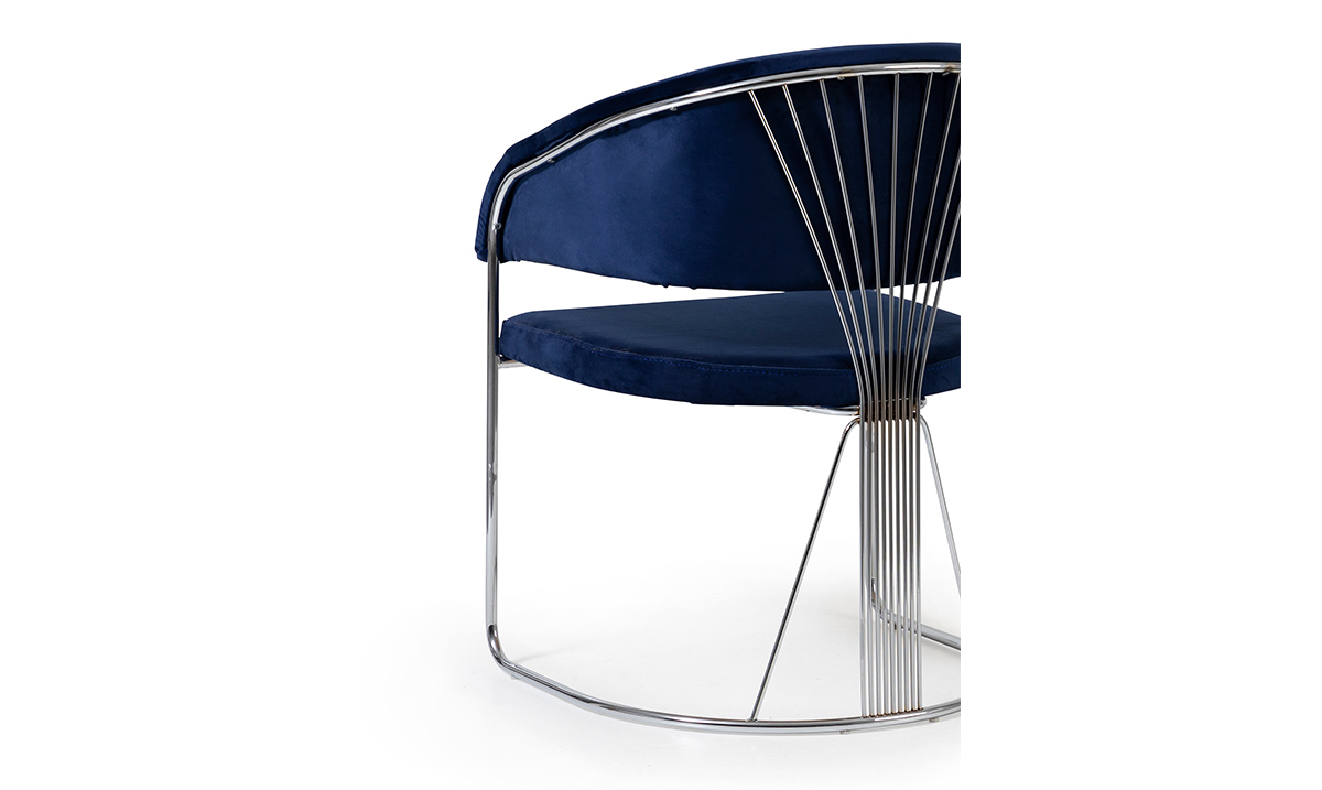 Star Gümüş Metal Ayaklı Sandalye Sandalye