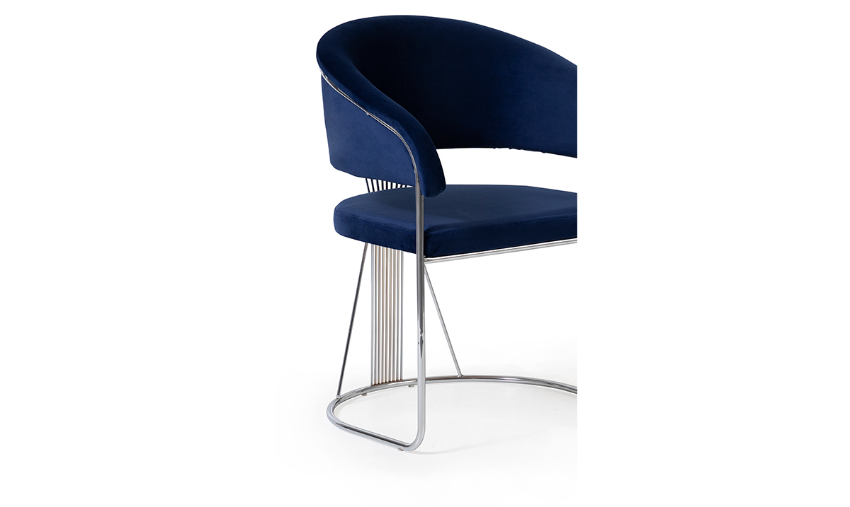 Star Gümüş Metal Ayaklı Sandalye Sandalye