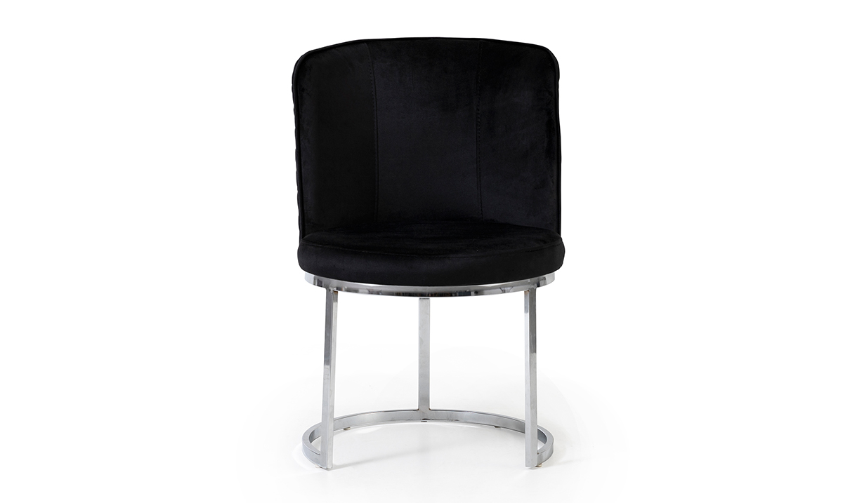 Bugatti Gümüş Metal Ayaklı Sandalye Sandalye