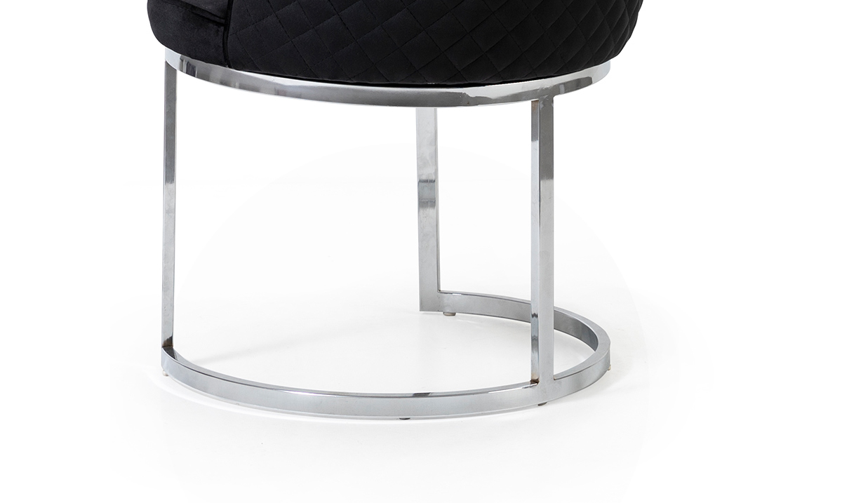 Bugatti Gümüş Metal Ayaklı Sandalye Sandalye