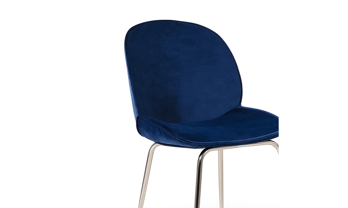 Küba Gümüş Metal Ayaklı Sandalye Sandalye