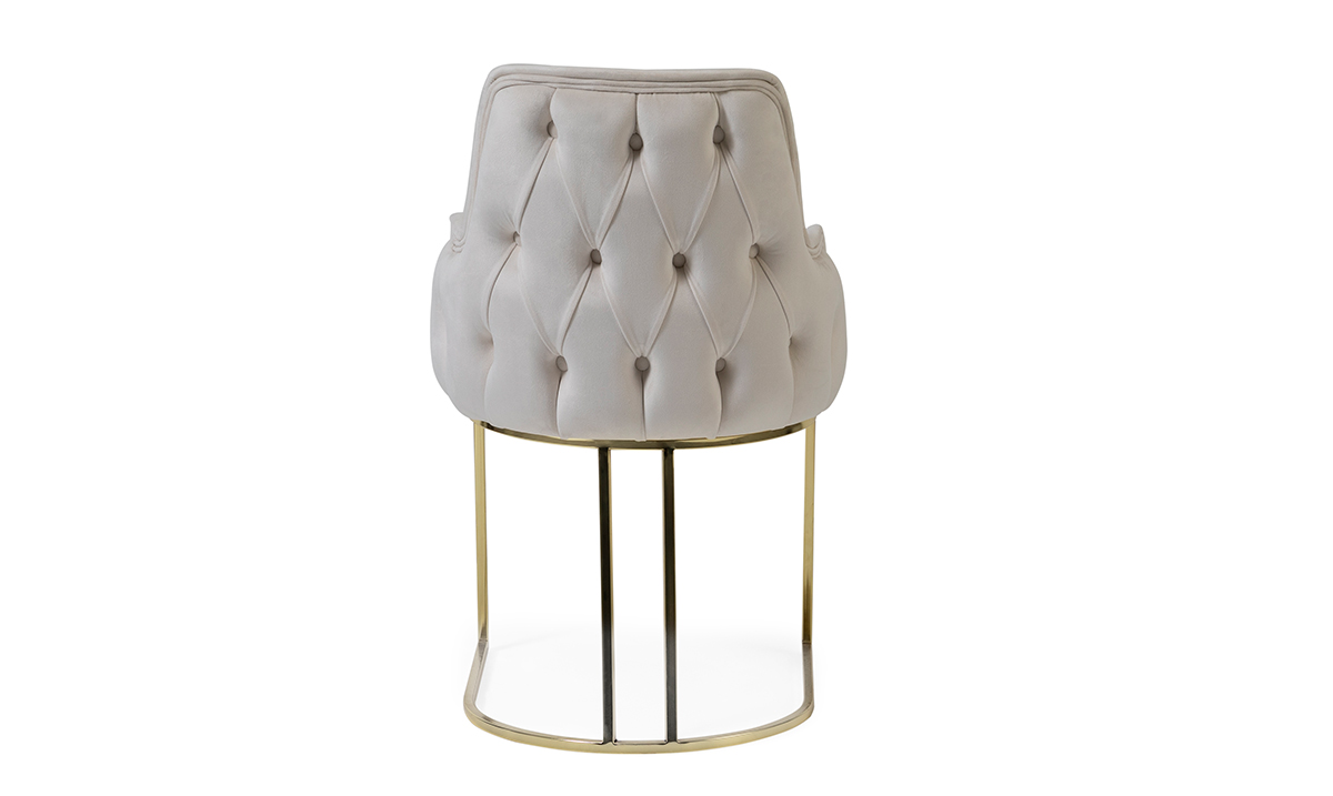 Prada Gold Metal Ayaklı Sandalye Sandalye