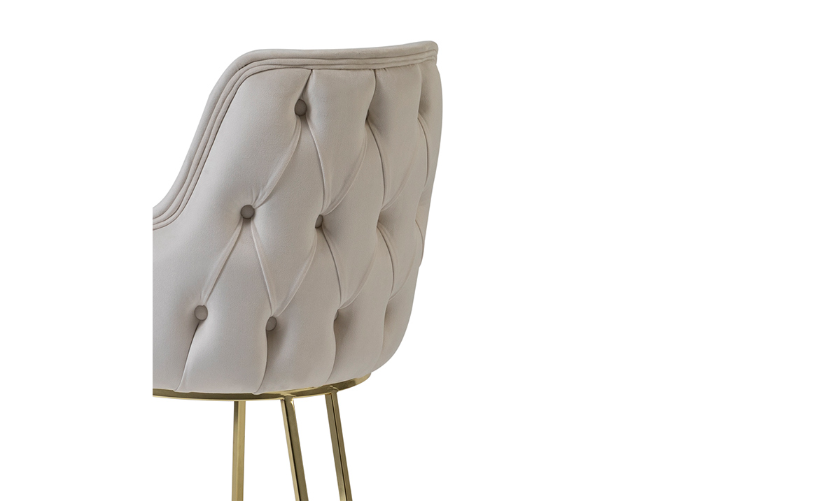 Prada Gold Metal Ayaklı Sandalye Sandalye