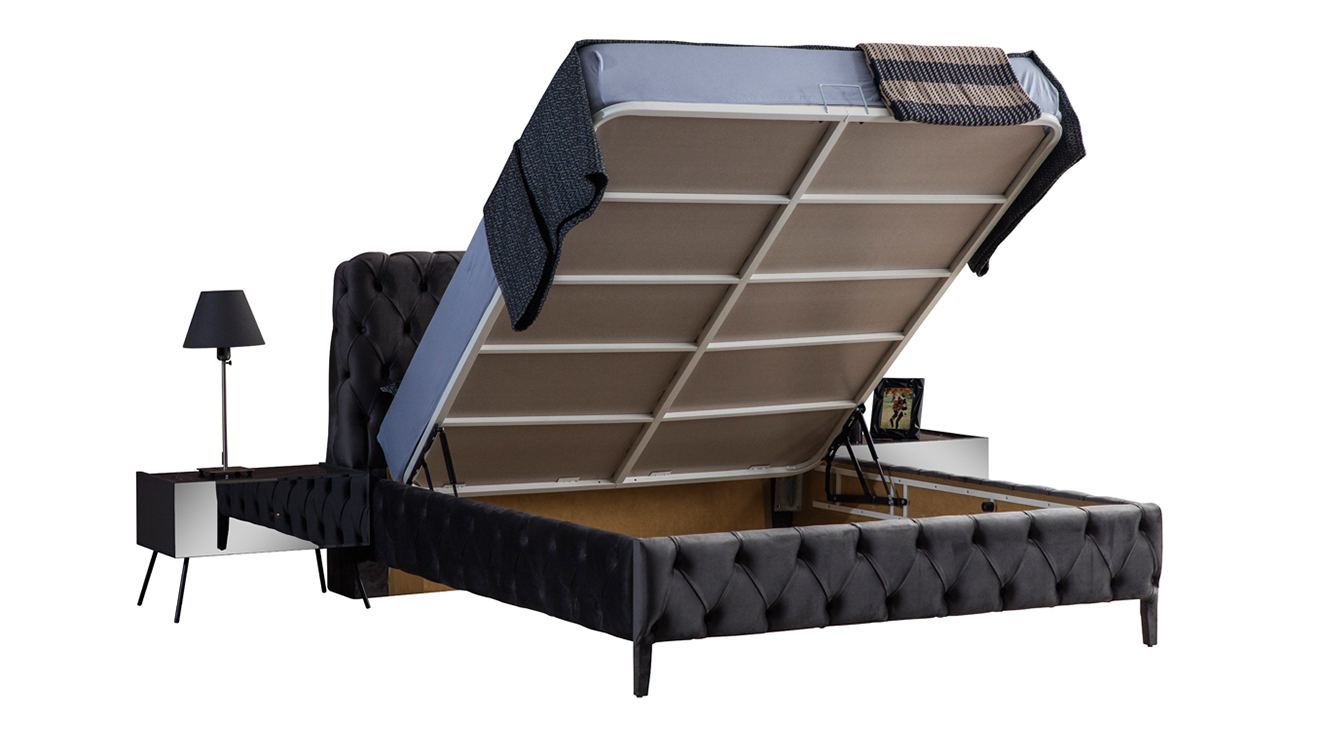 Bronze Antrasit 6 Kapaklı Yatak Odası Takımı Yatak Odası