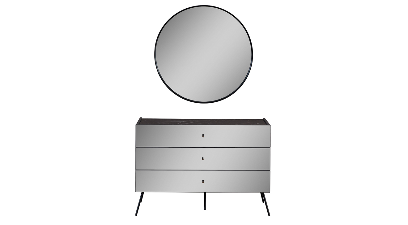 Bronze Antrasit 6 Kapaklı Yatak Odası Takımı Yatak Odası