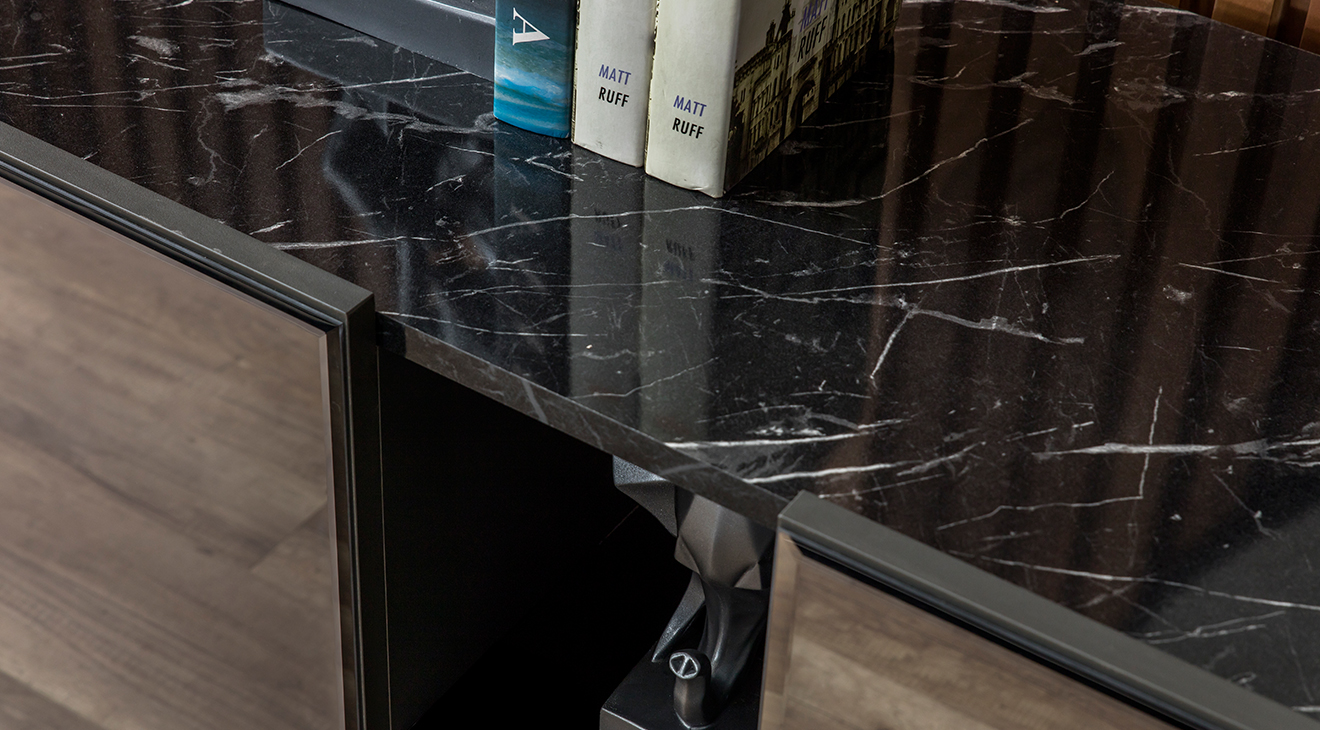 Bronze Antrasit Modern Yemek Odası Takımı Yemek Odası