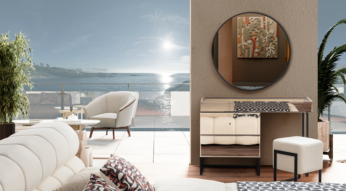 Bronze Ceviz 6 Kapaklı Yatak Odası Takımı Yatak Odası