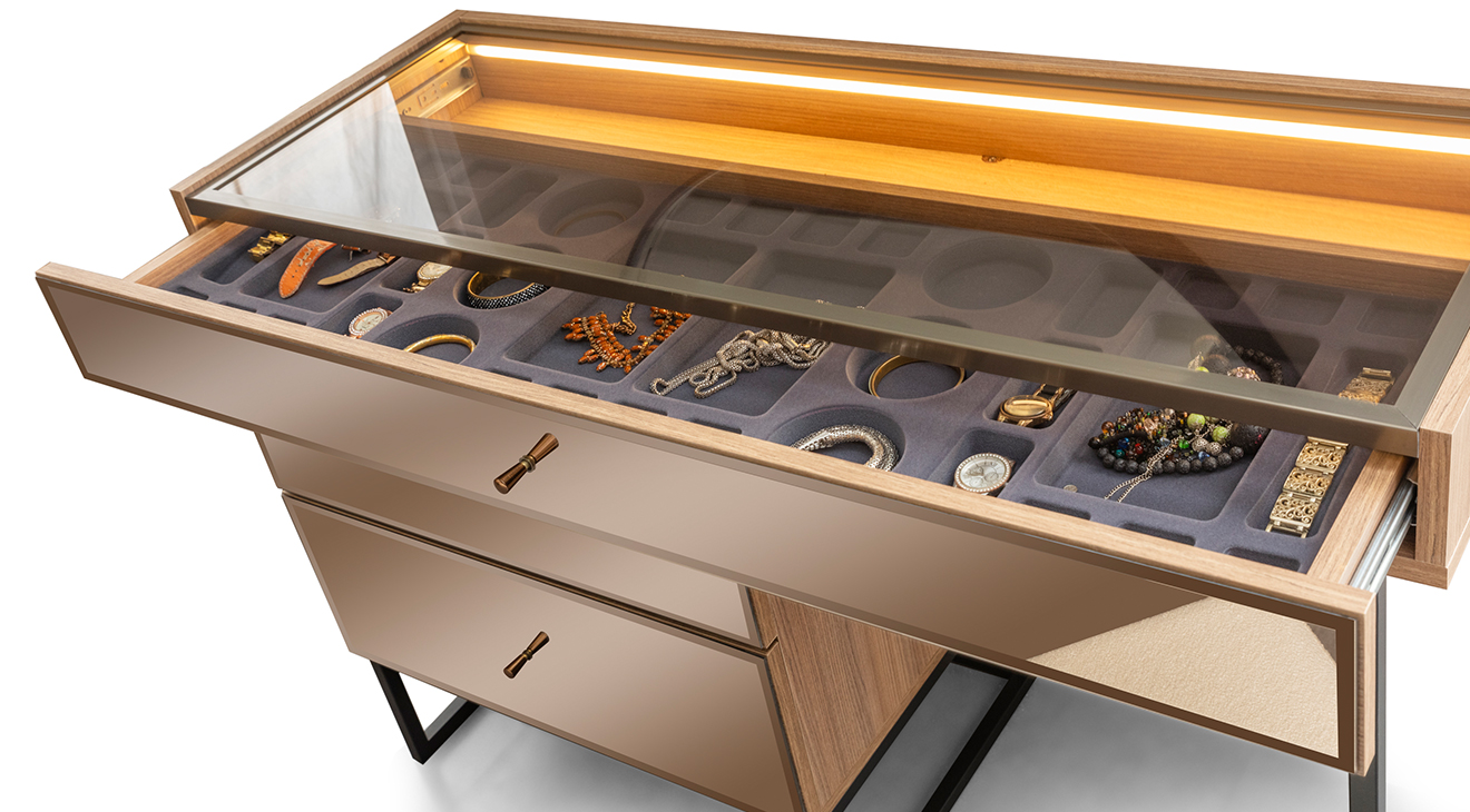 Bronze Ceviz 6 Kapaklı Yatak Odası Takımı Yatak Odası