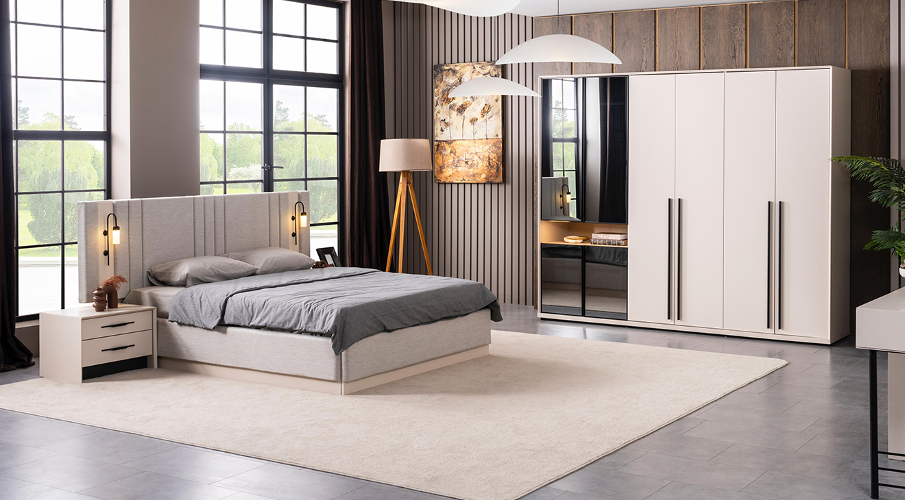 Zümrüt 6 Kapaklı Yatak Odası Takımı Yatak Odası