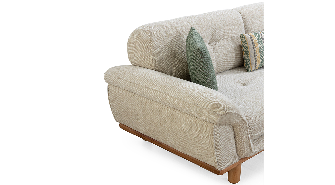 Valencia Ahşap Ayaklı Yataklı Koltuk Takımı Yataklı Koltuk Takımları