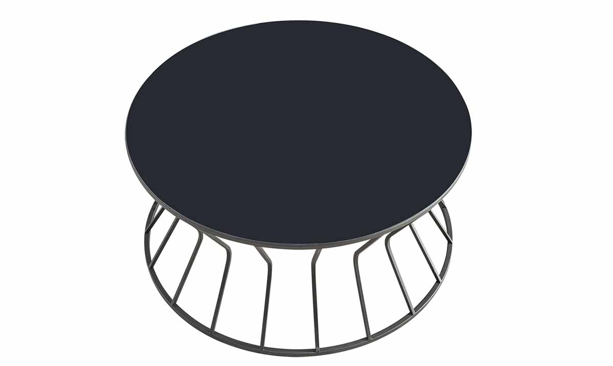 Prizma Black Metal Ayaklı Orta Sehpa Orta Sehpa