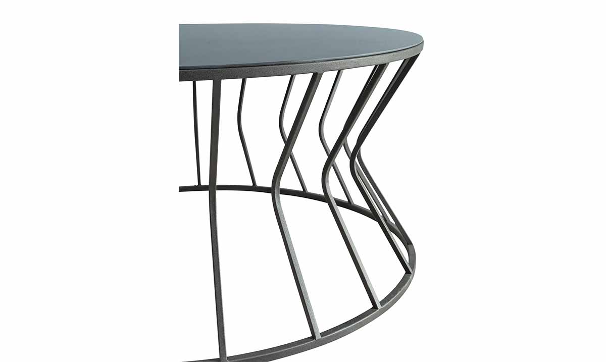 Prizma Black Metal Ayaklı Orta Sehpa Orta Sehpa