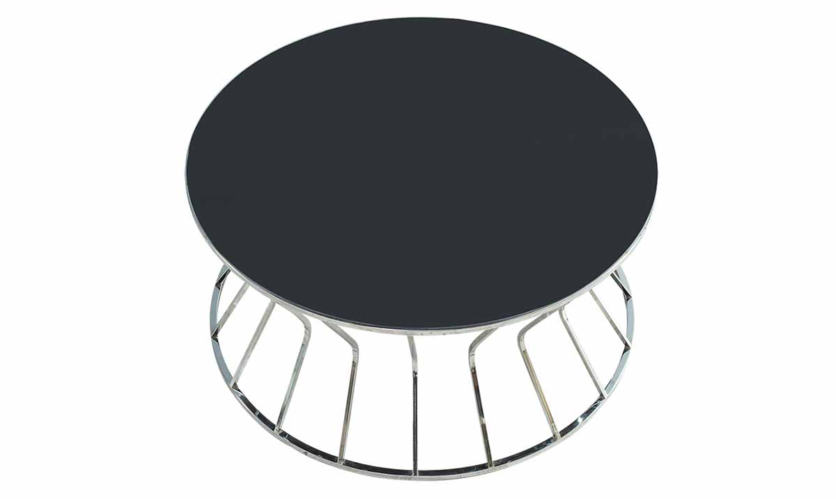 Prizma Silver Metal Ayaklı Orta Sehpa Orta Sehpa