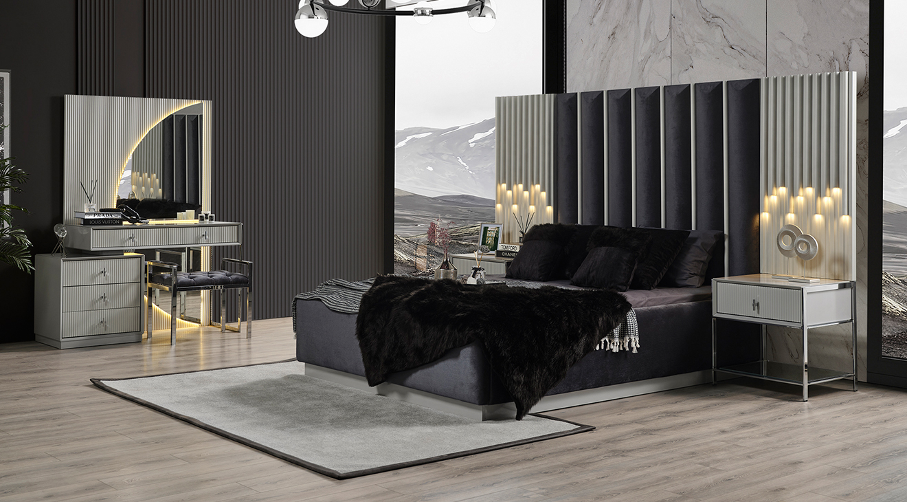 Pırlanta 6 Kapaklı Yatak Odası Takımı Yatak Odası