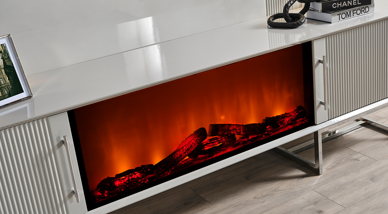 Pırlanta Şömineli Tv Ünitesi TV Ünitesi