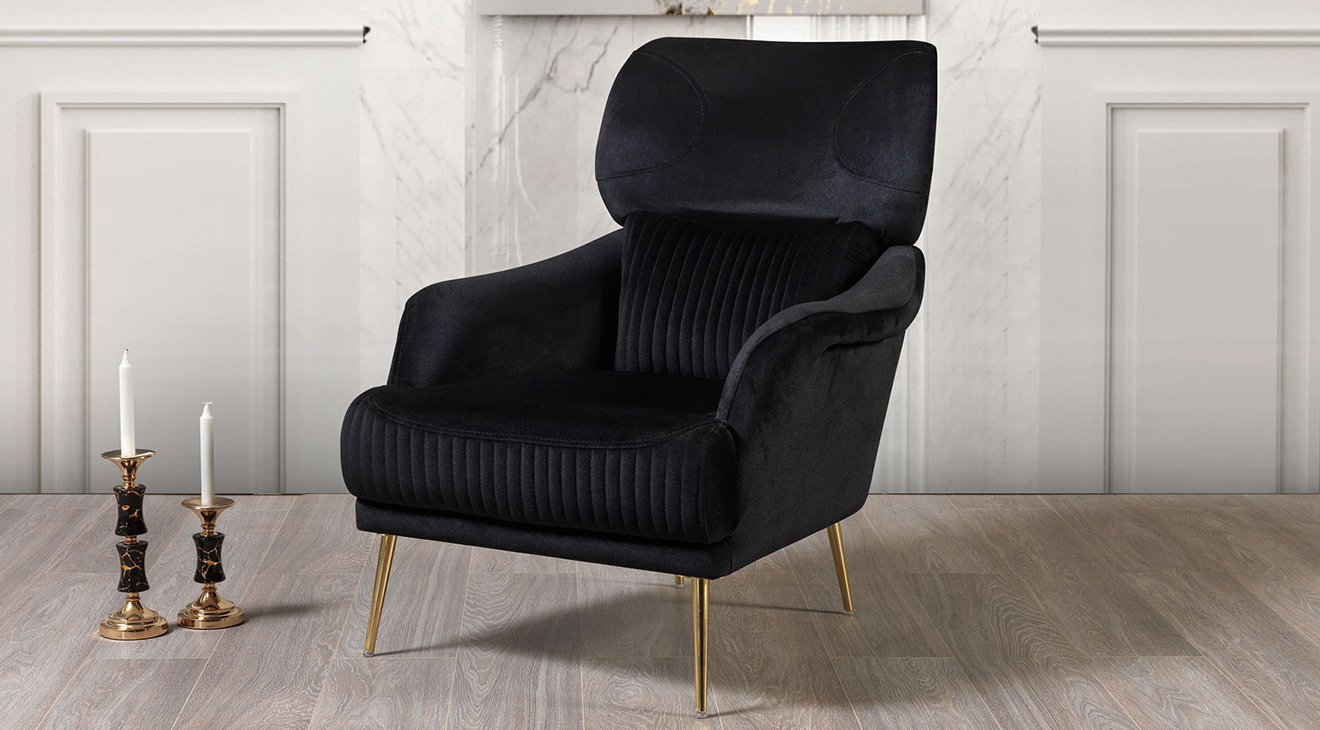 Bugatti Gold Metal Ayaklı Yataklı Koltuk Takımı Yataklı Koltuk Takımları