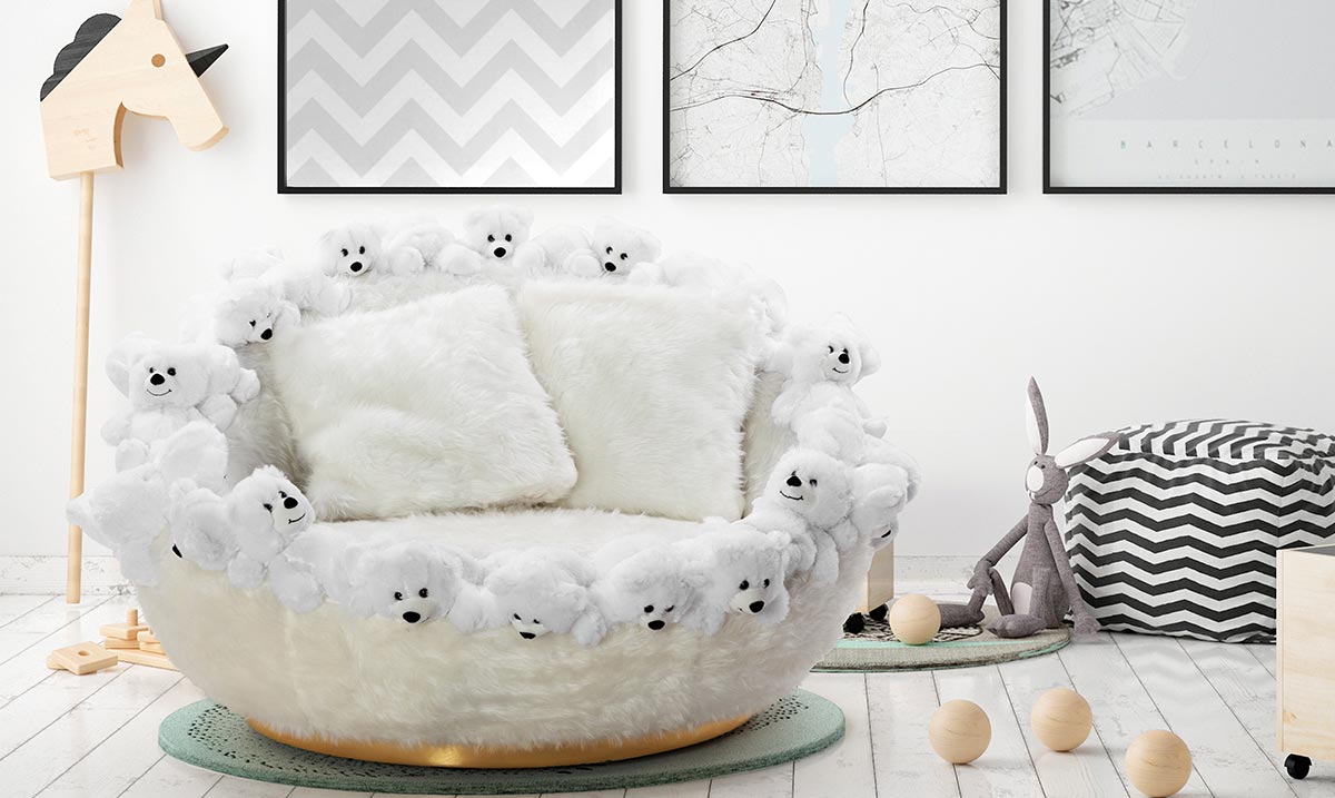 Ayıcıklı Tekli Koltuk Tekli Koltuk