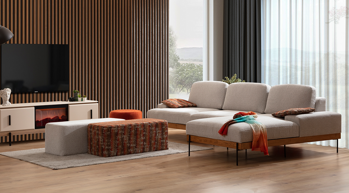 Dejavu Berjerli Köşe Koltuk Takımı Köşe Koltuk