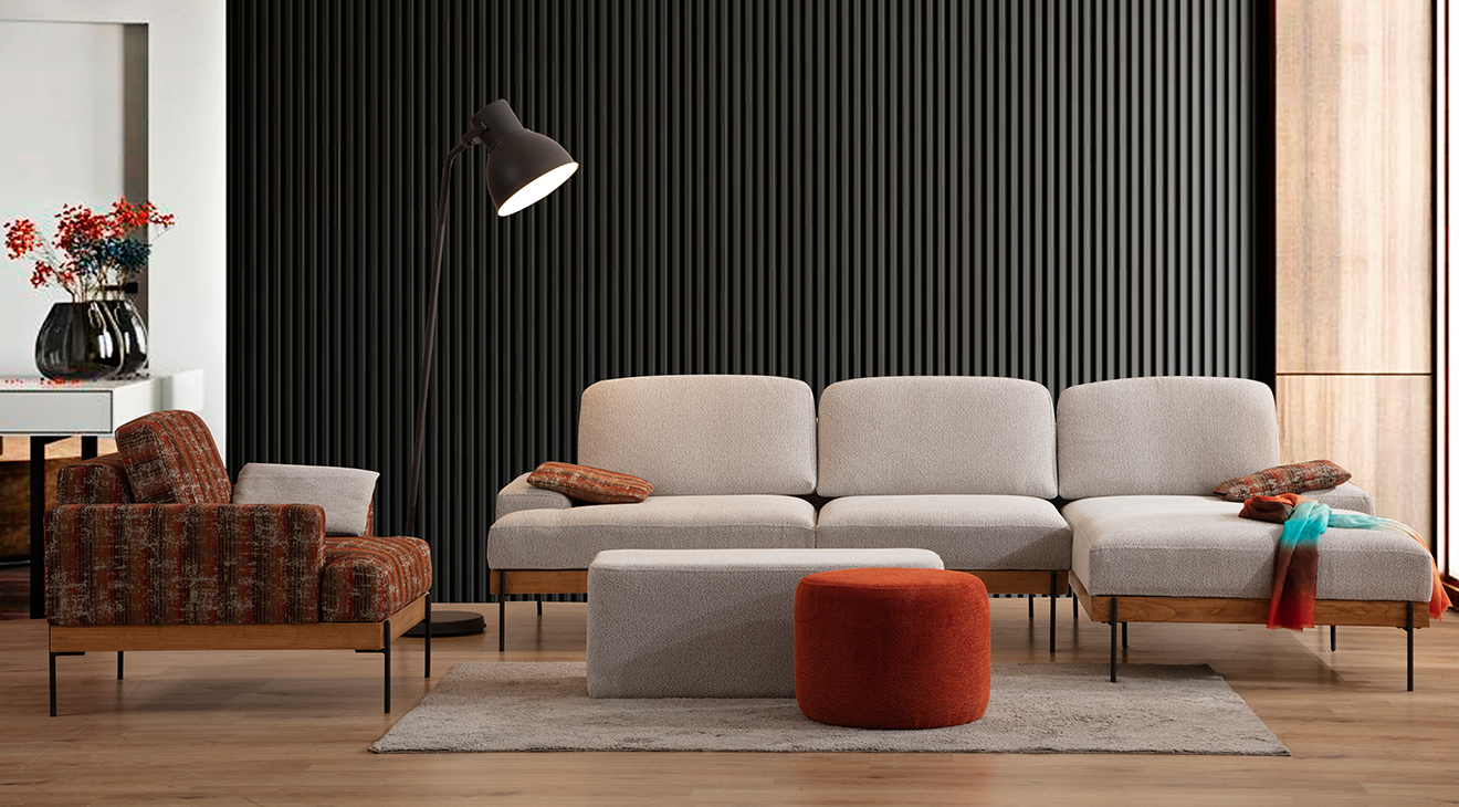 Dejavu Kanepeli Köşe Koltuk Takımı Köşe Koltuk