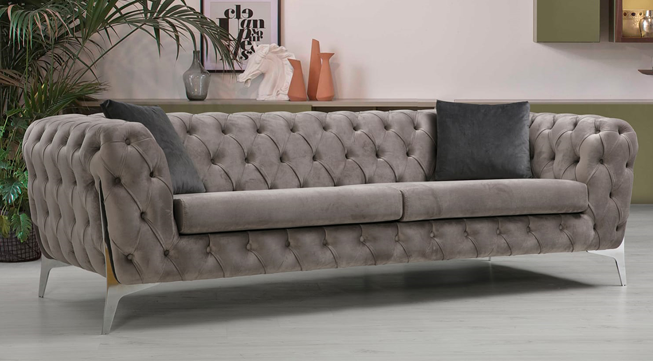 Lacase Metal Ayaklı Chester Koltuk Takımı Koltuk Takımı