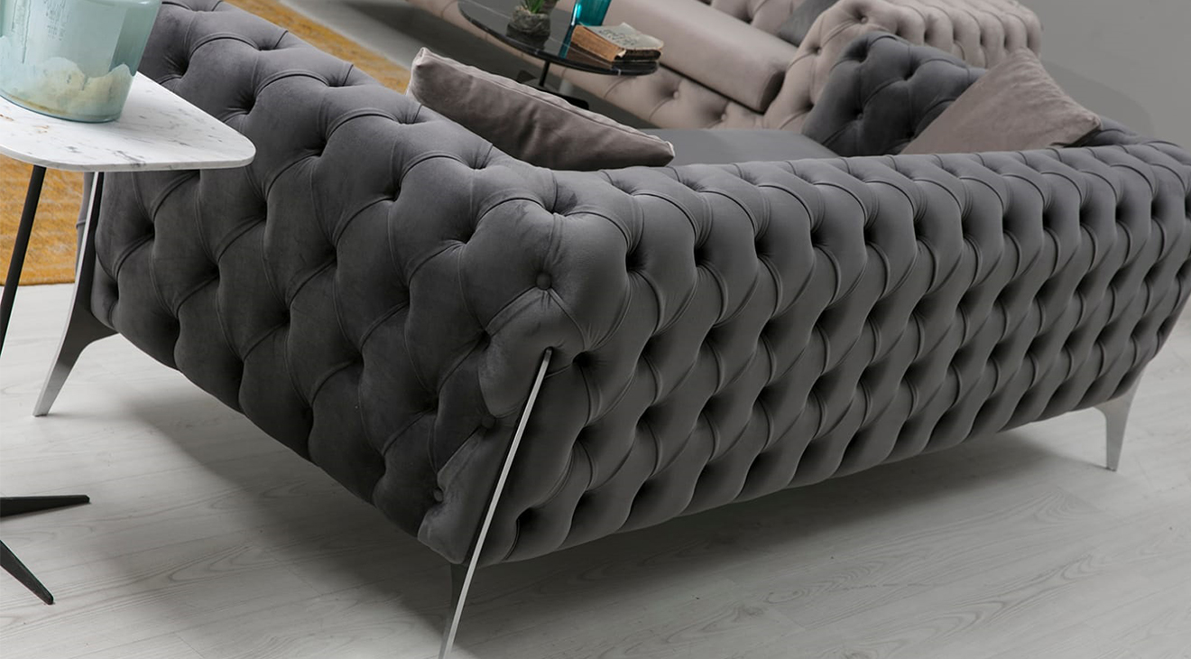 Lacase Metal Ayaklı Chester Koltuk Takımı Koltuk Takımı