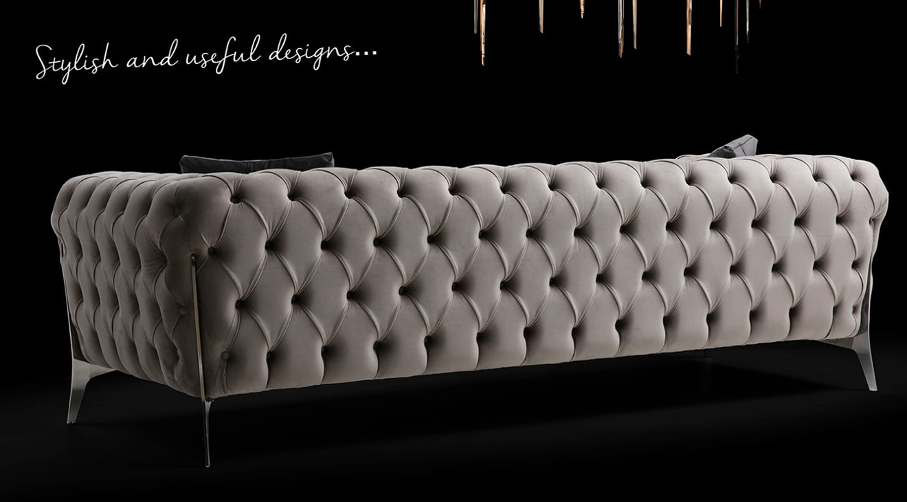 Lacase Metal Ayaklı Chester Koltuk Takımı Koltuk Takımı