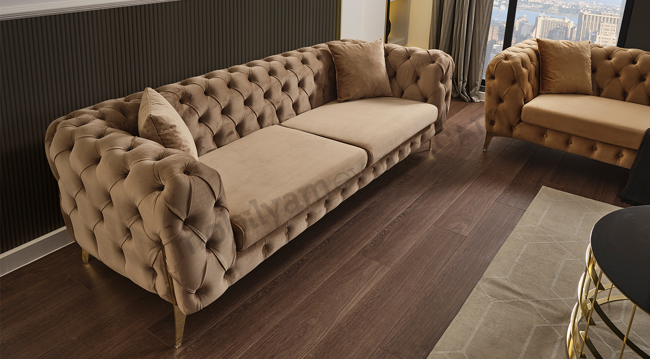 Lacase Chester Metal Ayaklı Koltuk Takımı Koltuk Takımı