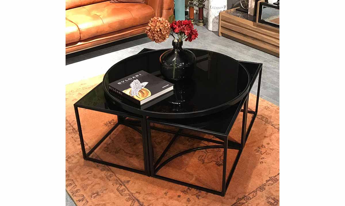 Soso Metal Ayaklı 4+1 Sehpa Sehpa ve Aksesuar