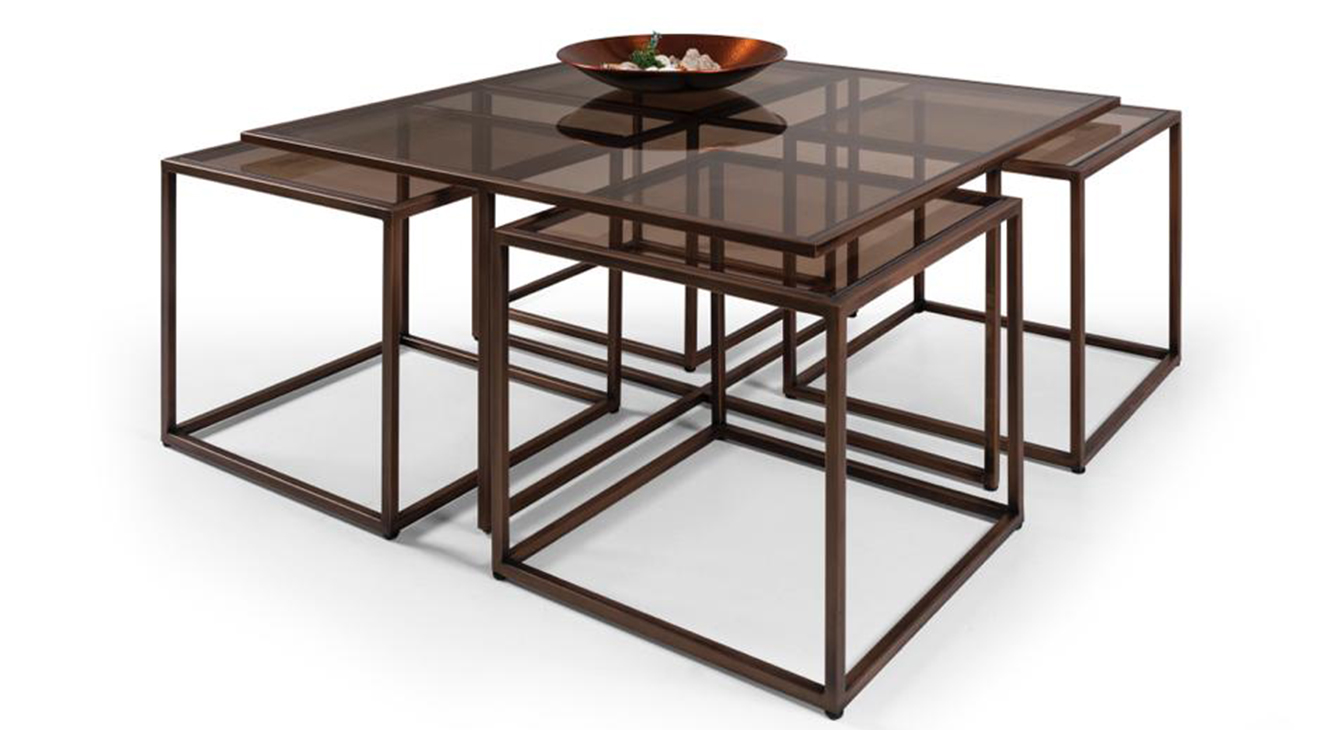 Kante Metal Ayaklı 4+1 Orta Sehpa Orta Sehpa