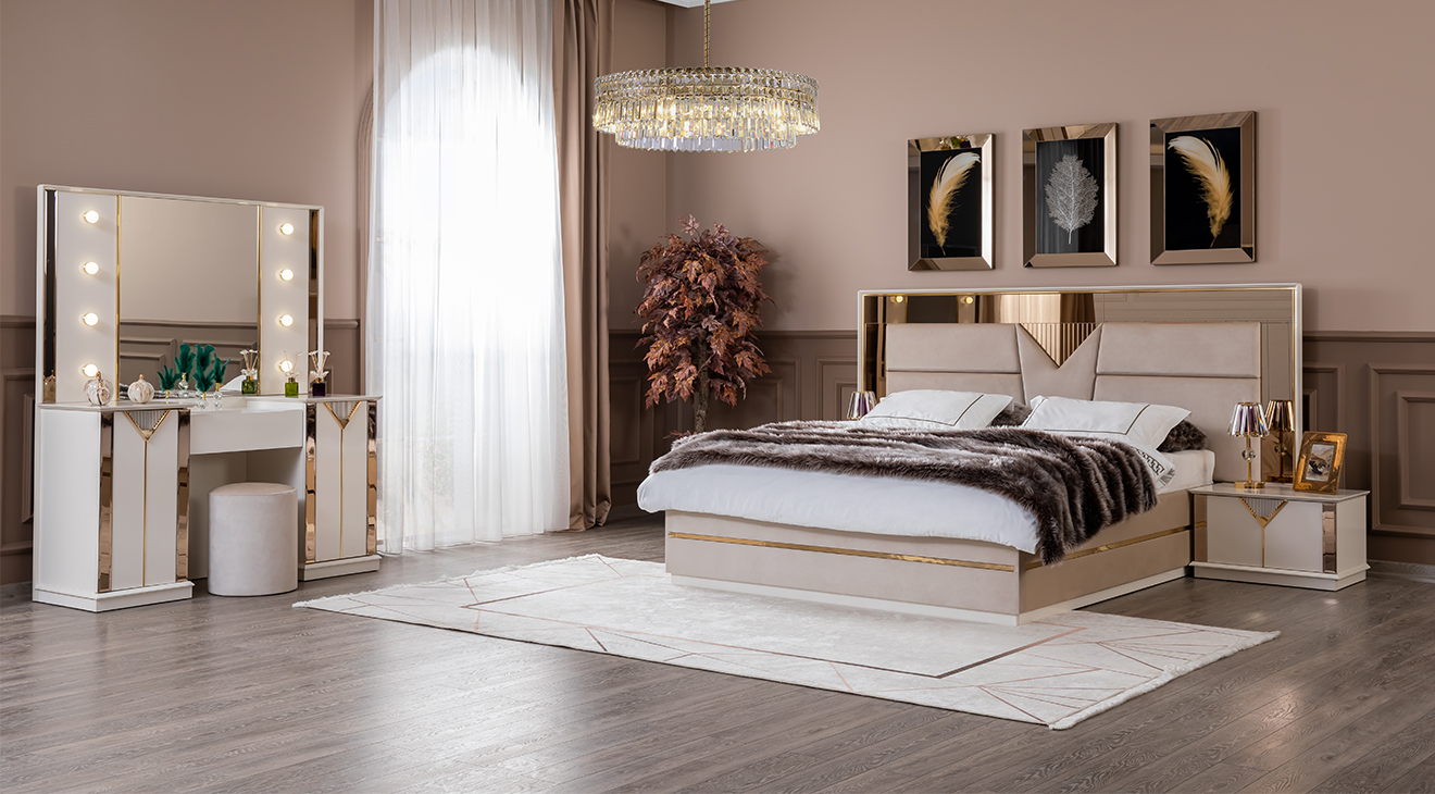 Kontes Modern Yatak Odası Takımı Yatak Odası