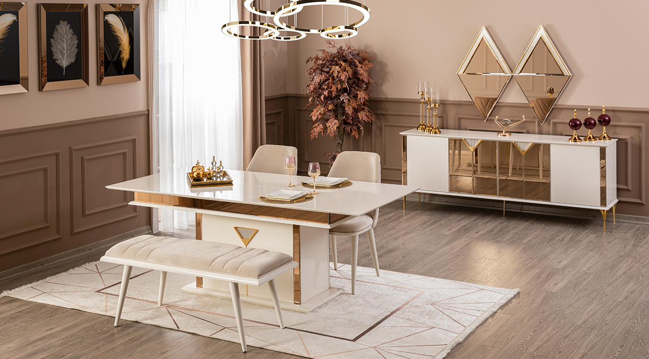 Kontes Modern Yemek Odası Takımı Yemek Odası