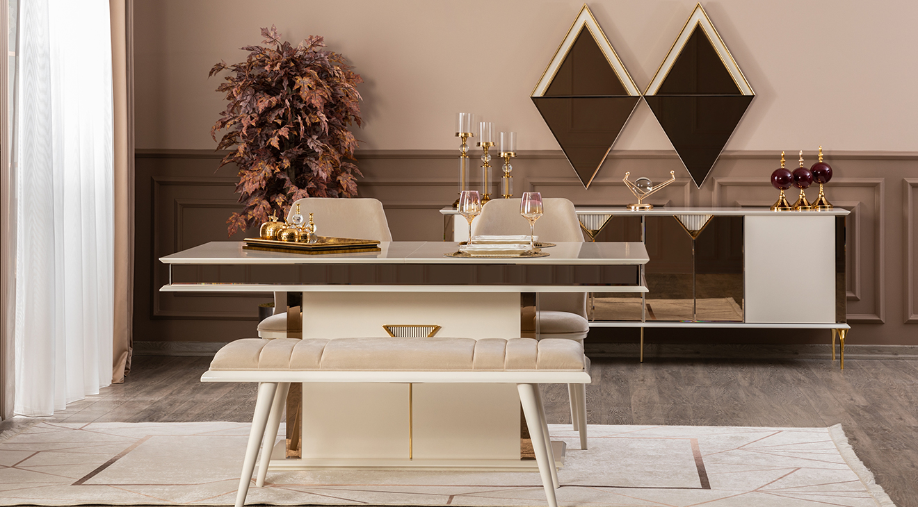 Kontes Modern Yemek Odası Takımı Yemek Odası