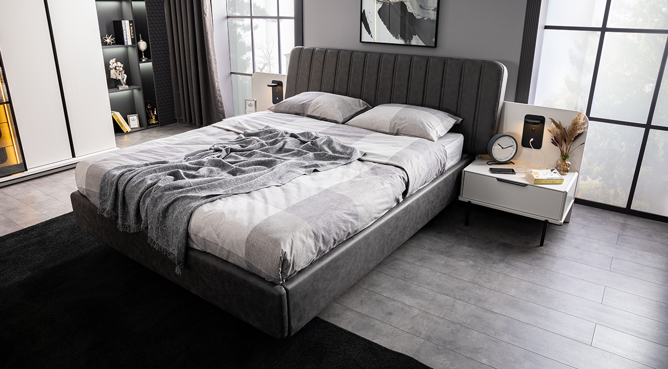 Portre Sürgü Kapaklı Yatak Odası Takımı Yatak Odası