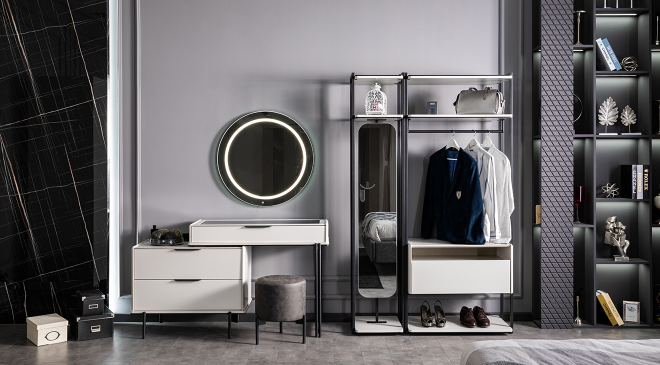 Portre Sürgü Kapaklı Yatak Odası Takımı Yatak Odası