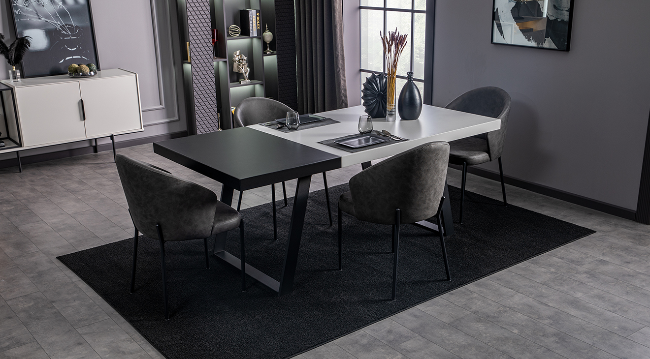 Portre Kaşıklı Modern Yemek Odası Takımı Yemek Odası