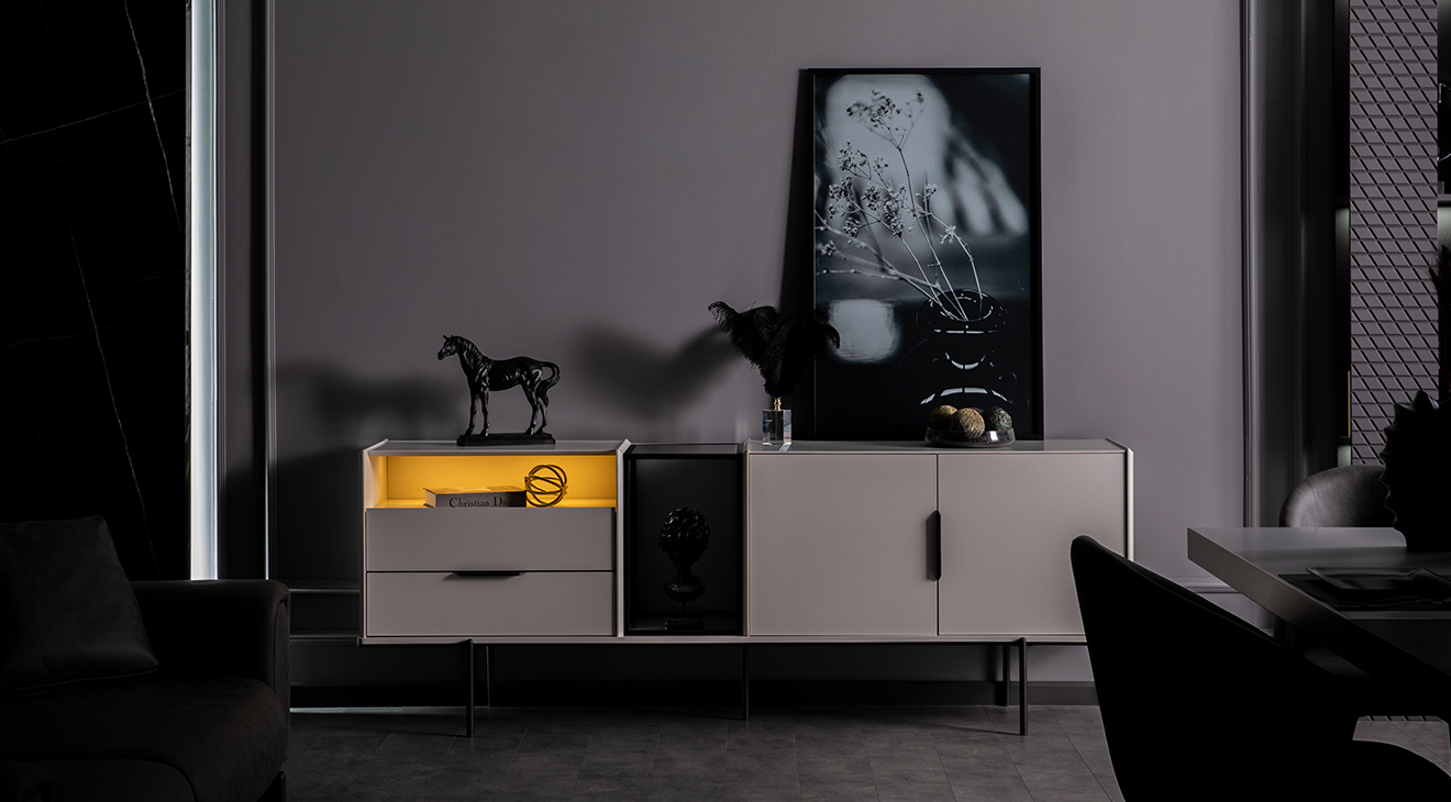 Portre Kaşıklı Modern Yemek Odası Takımı Yemek Odası