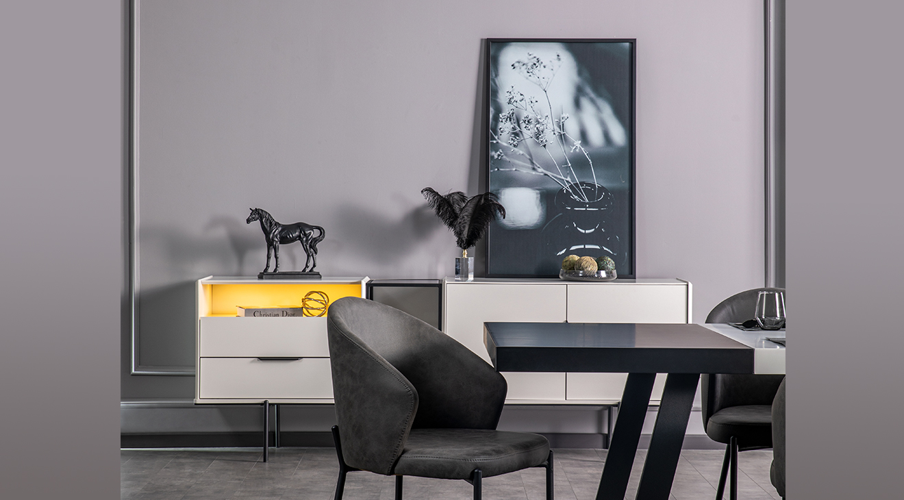 Portre Kaşıklı Modern Yemek Odası Takımı Yemek Odası