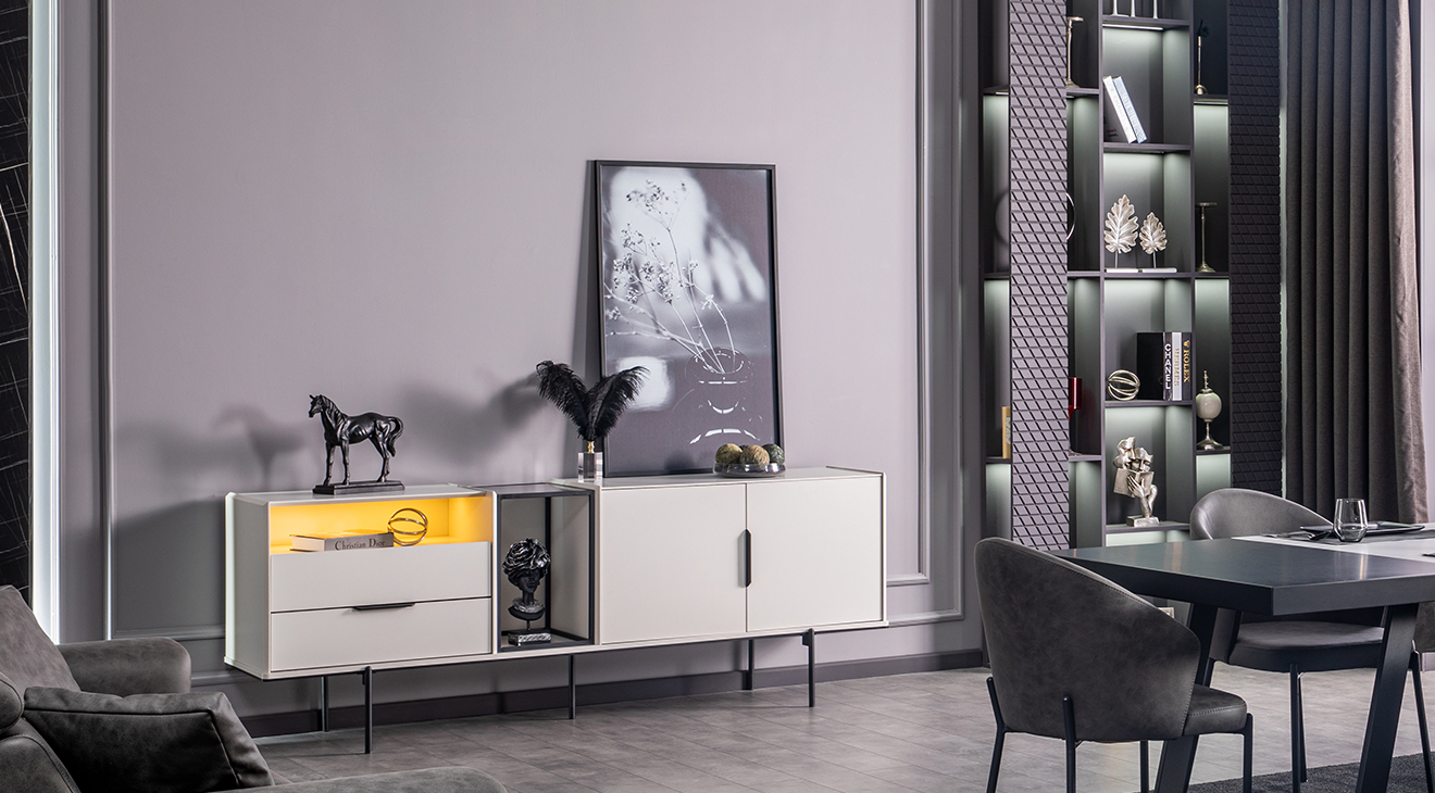 Portre Kaşıklı Modern Yemek Odası Takımı Yemek Odası