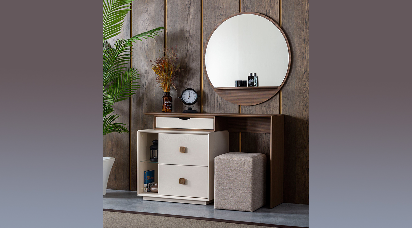 Orjin Şömineli Modern Yatak Odası Takımı Yatak Odası