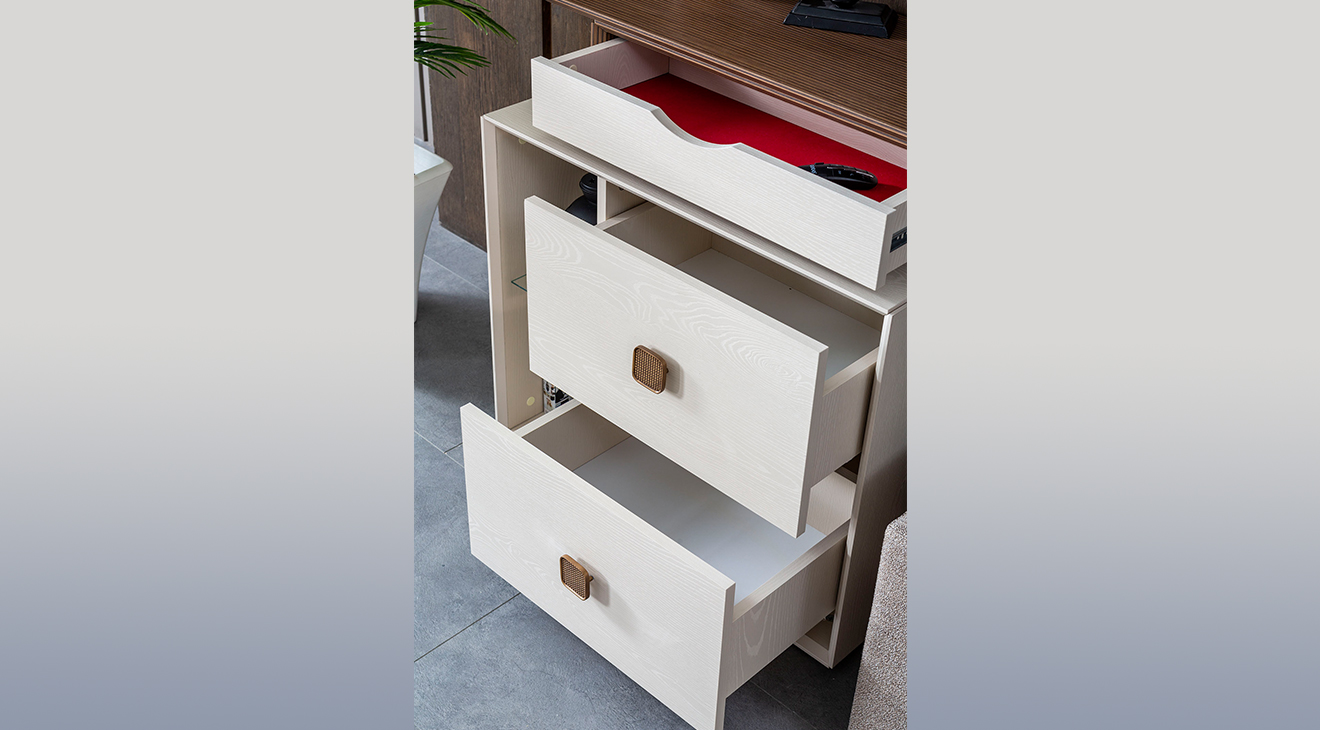 Orjin Şömineli Modern Yatak Odası Takımı Yatak Odası